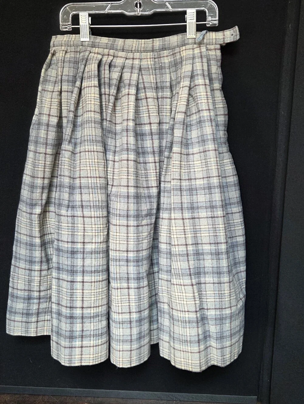 Vintage Pendleton Virgin Wool Plaid Skirt Size 10
